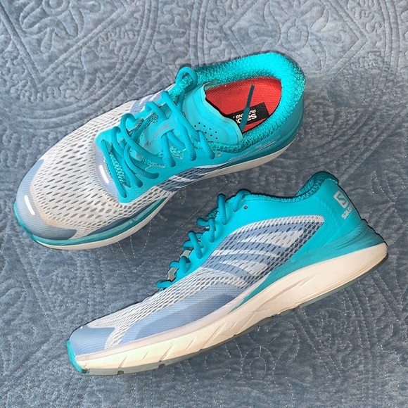 Salomon Shoes - SALOMON Sonic RA Max 2 Sneaker Running Shoe Road Running Blue Lace Up Women 9.5